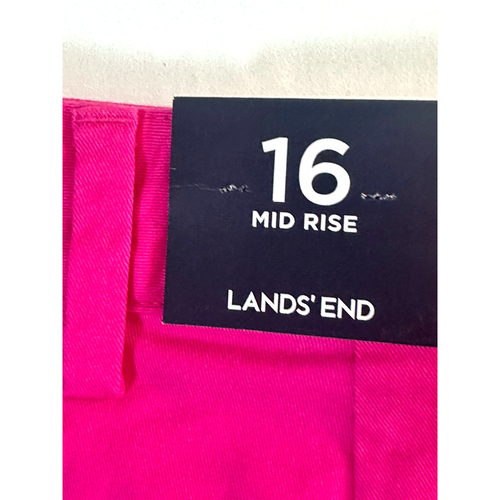 Land’s End Women's Shorts Size 16 Pink Magenta NWT - Picture 11 of 16